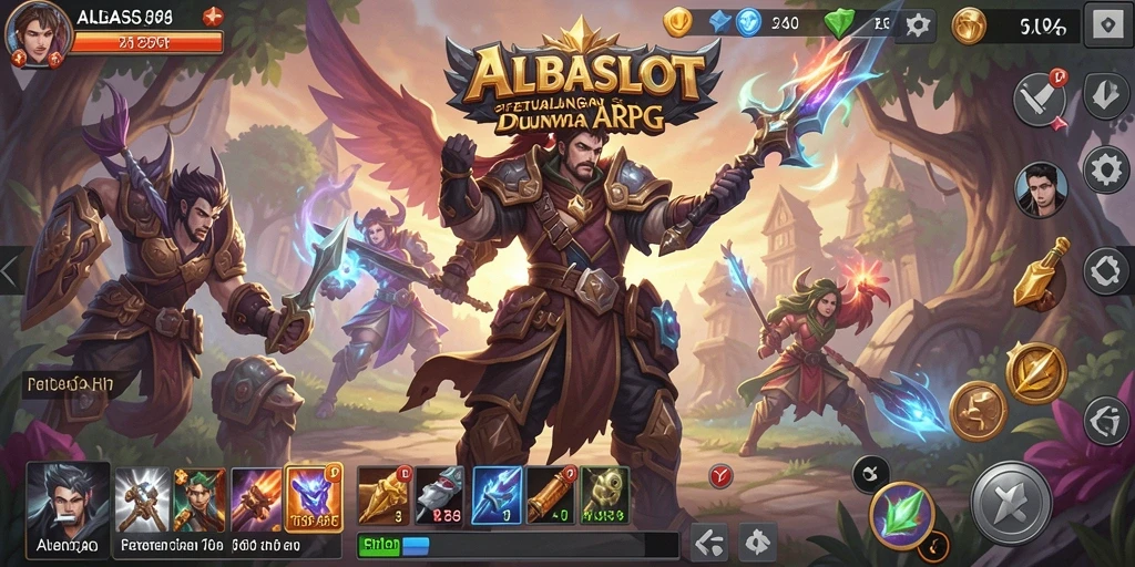 Screenshot gameplay ALBASLOT yang dramatis dan penuh aksi.