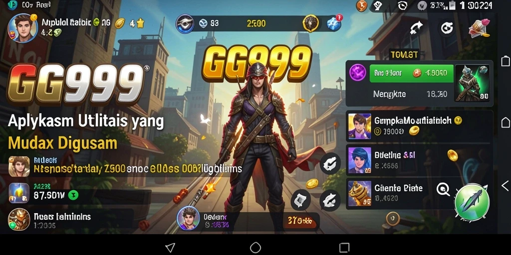 Tampilan antarmuka GG999 yang sederhana dan intuitif.
