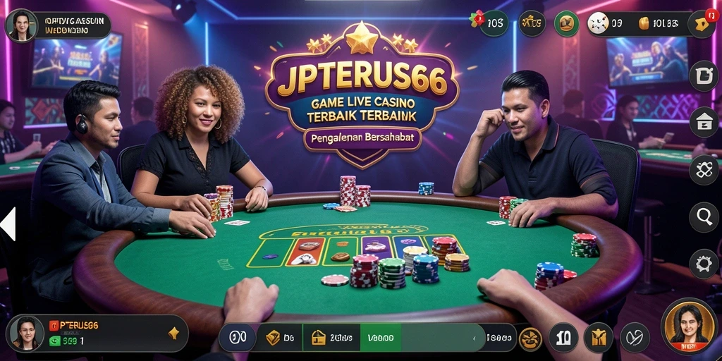 Tampilan gameplay Live Casino yang mengasyikkan dan interaktif.