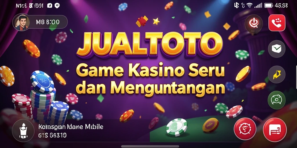Screenshot gameplay JUALTOTO yang menarik dengan aksi kasino seru.