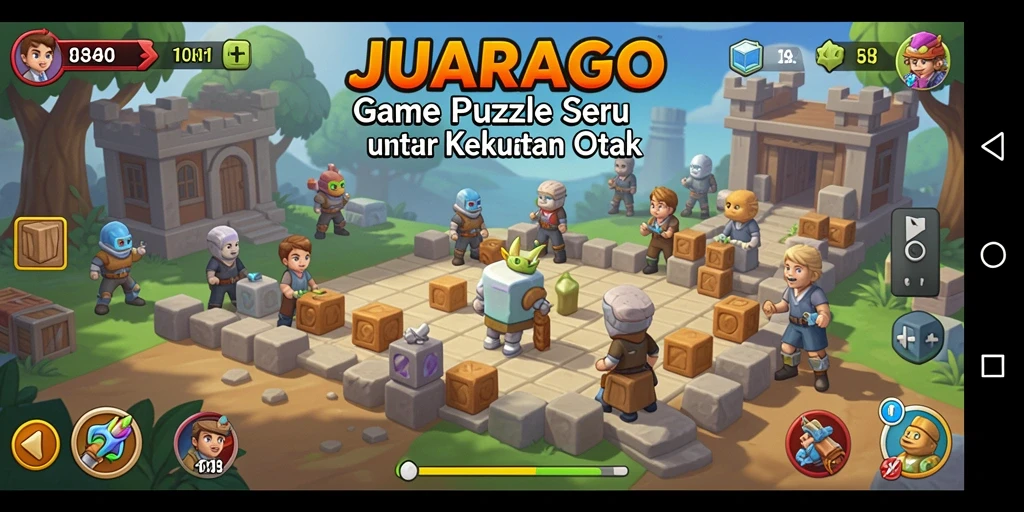 Screenshot JUARAGO menampilkan gameplay Puzzle yang menantang dan menyenangkan.
