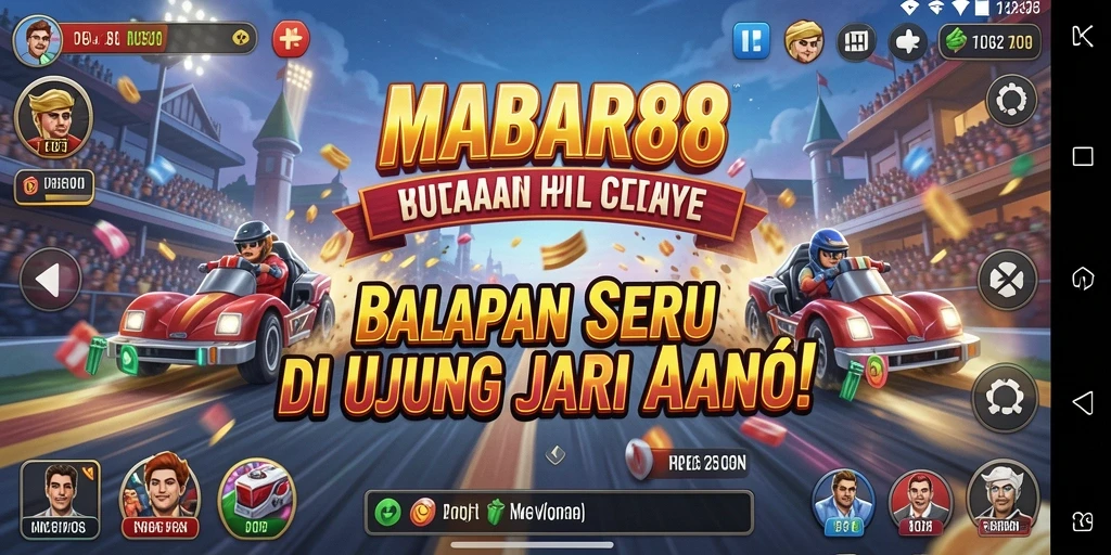 Gameplay menarik dalam MABAR88 menunjukkan aksi balap yang mendebarkan.