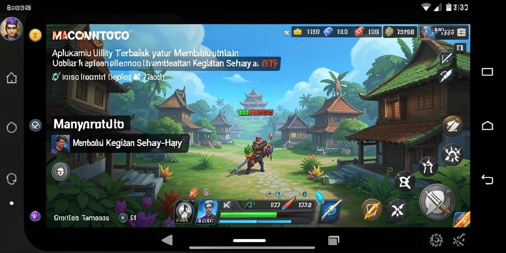 Screenshot utama aplikasi MACANTOTO dengan tampilan antarmuka yang menarik.