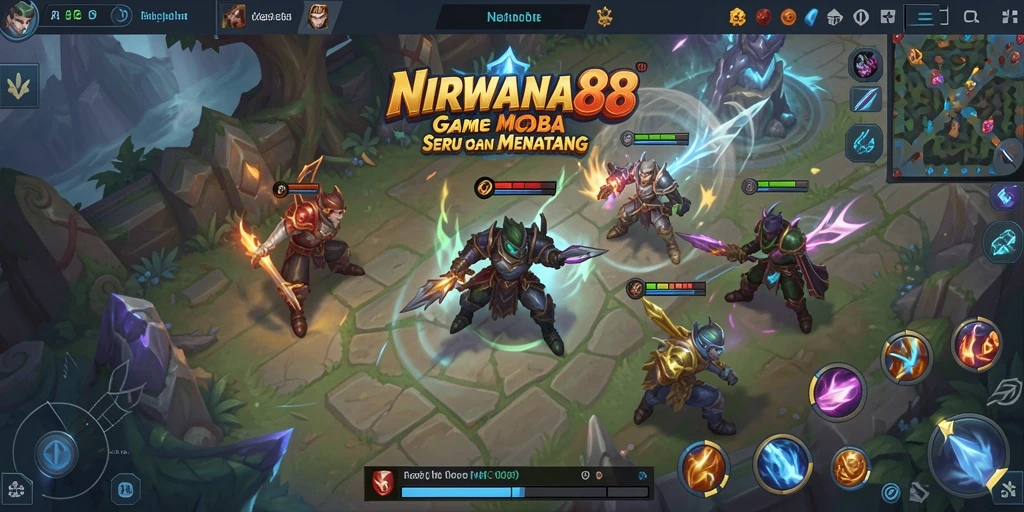 Gameplay seru NIRWANA88 dengan karakter yang beragam dan strategis.