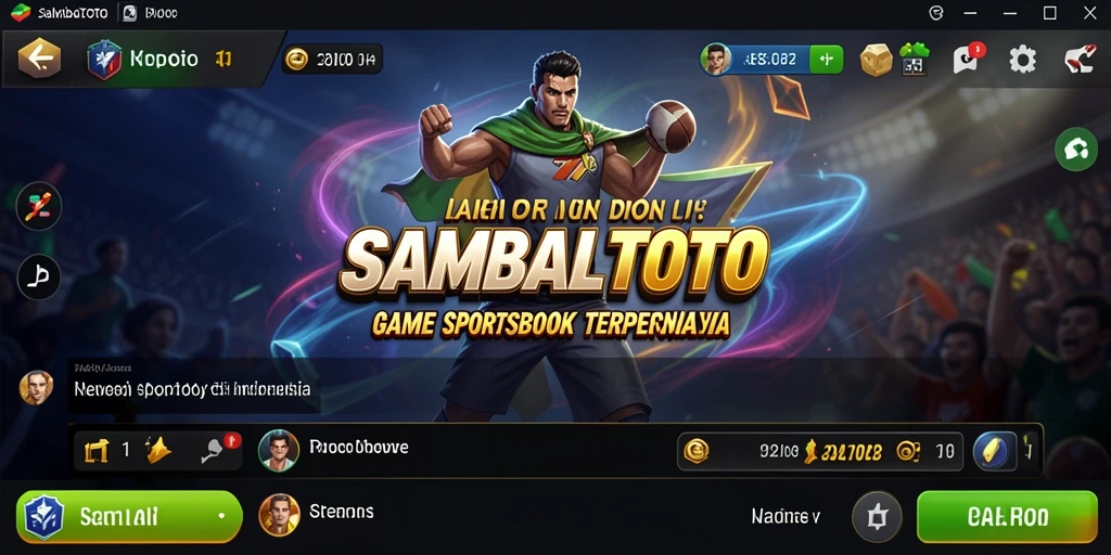 Tampilan utama SAMBALTOTO dengan berbagai pilihan taruhan olahraga.